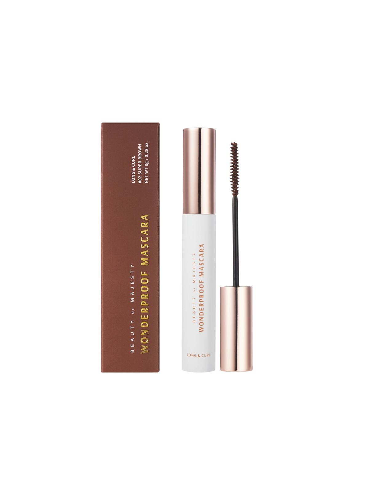 B.O.M Wonderproof Mascara Long & Curl (brown)